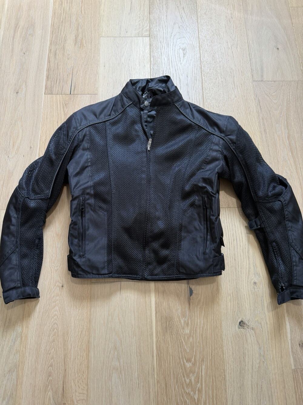 Power Trip Motorcycle Jacket Full Mesh Liner Zipper Padding Outer Shell Armor M